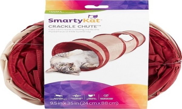 SmartyKat Crackle Chute Foldable Cat Tunnel