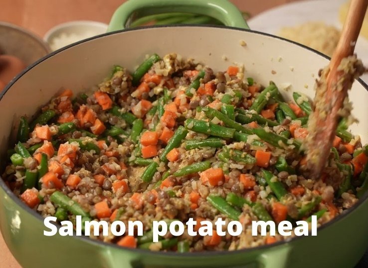 Salmon potato meal